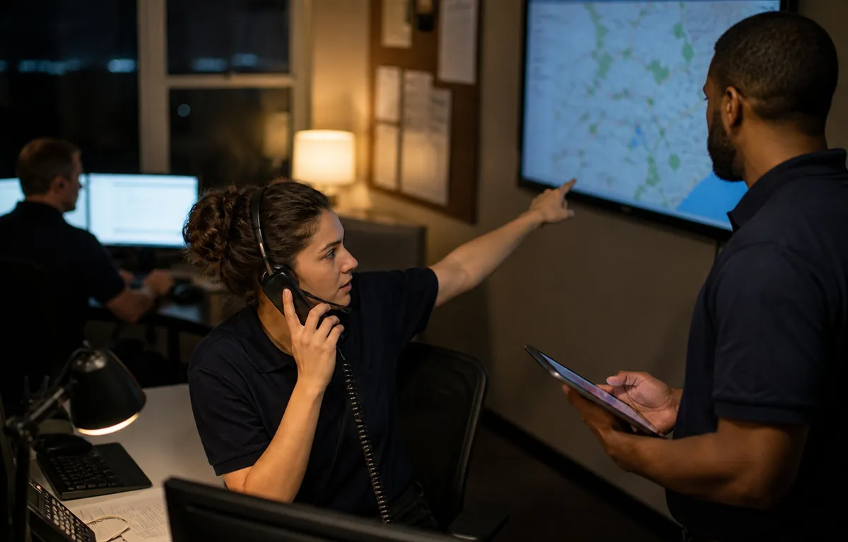 A home-service on-call coordinator receiving an urgent customer escalation.