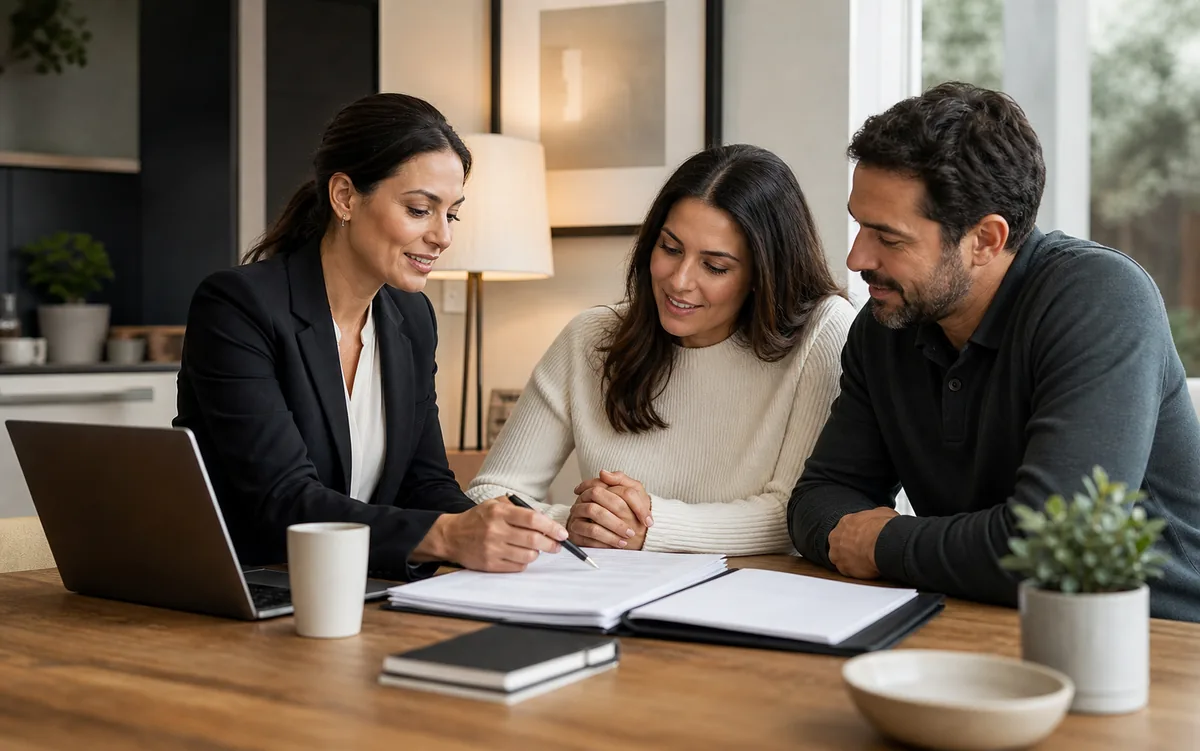 Real-estate professionals using ai email assistance in their work.