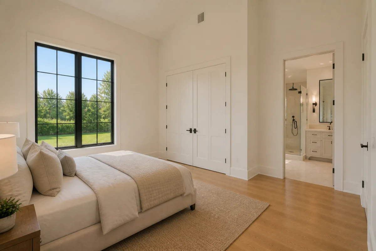 Secondary Bedroom Suite photograph from the cohesive sample property shoot.