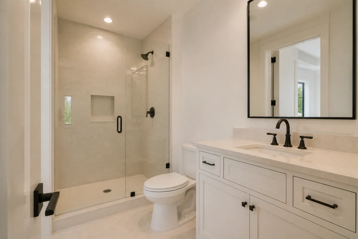 Ensuite Full Bathroom photograph from the cohesive sample property shoot.