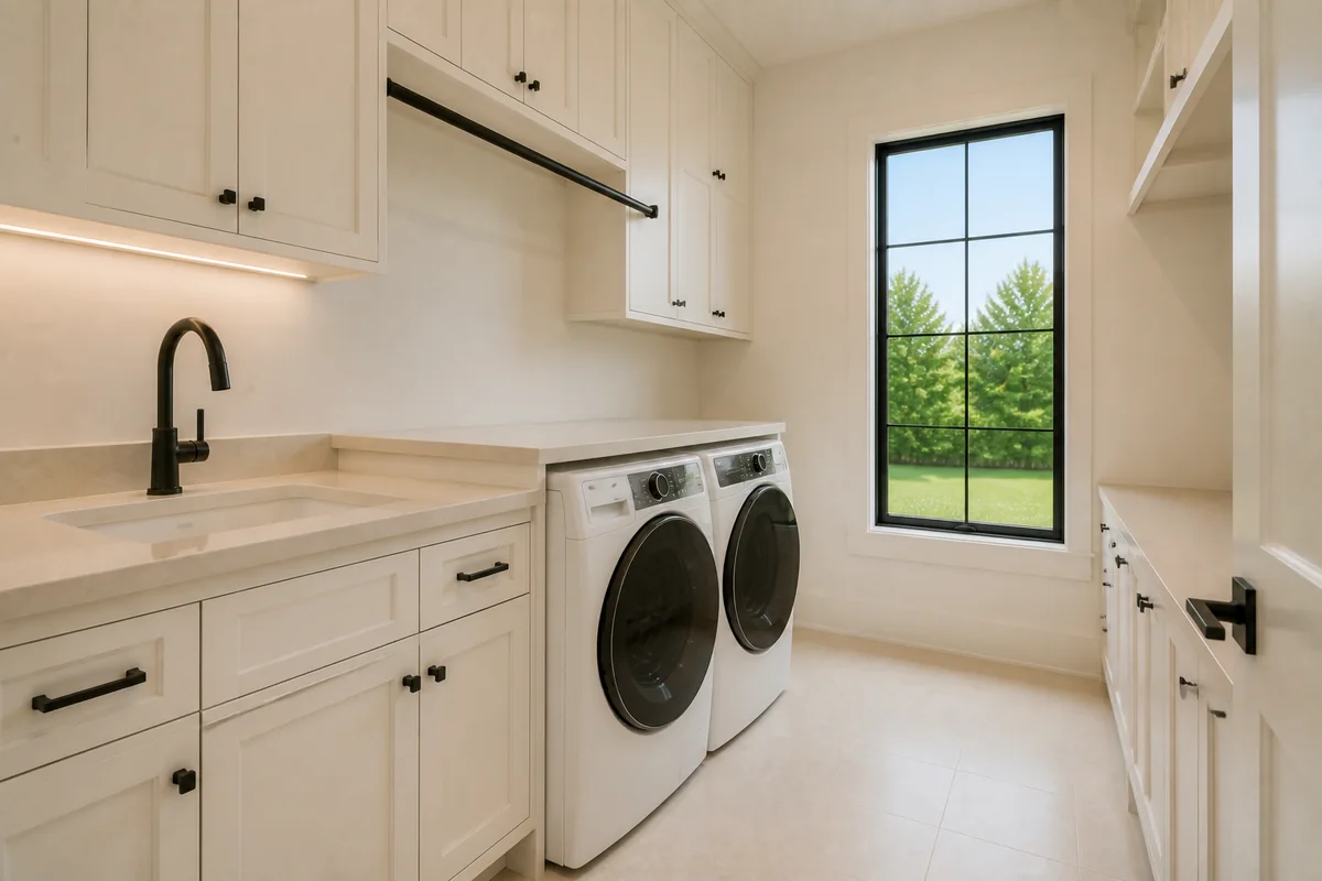 Laundry Room photograph from the cohesive sample property shoot.