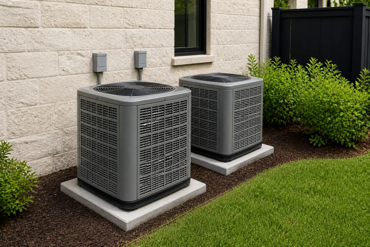 HVAC Units photograph from the cohesive sample property shoot.