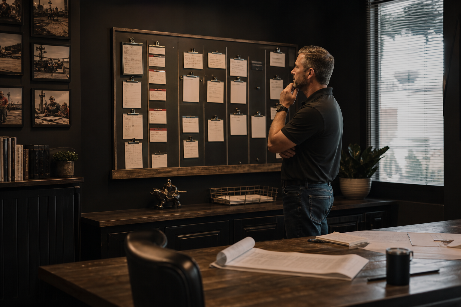 Converse manager reviewing a focused queue of workflow exceptions