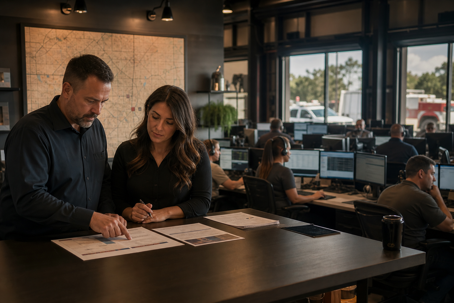 Converse team tracking customer commitments through completion